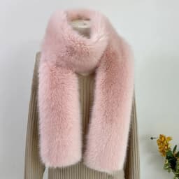 Vintage 180cm Fake Fur Long Scarf Soft Plush Fur Decor Winter Fluffy Scarf Thick Luxury Wraps Shawl Party