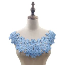 Lace Floral Embroidery Fabric Fake Collar for Needlework White Embroidery Lace Fabric Applique DIY Dress Sewing Supplies Craft