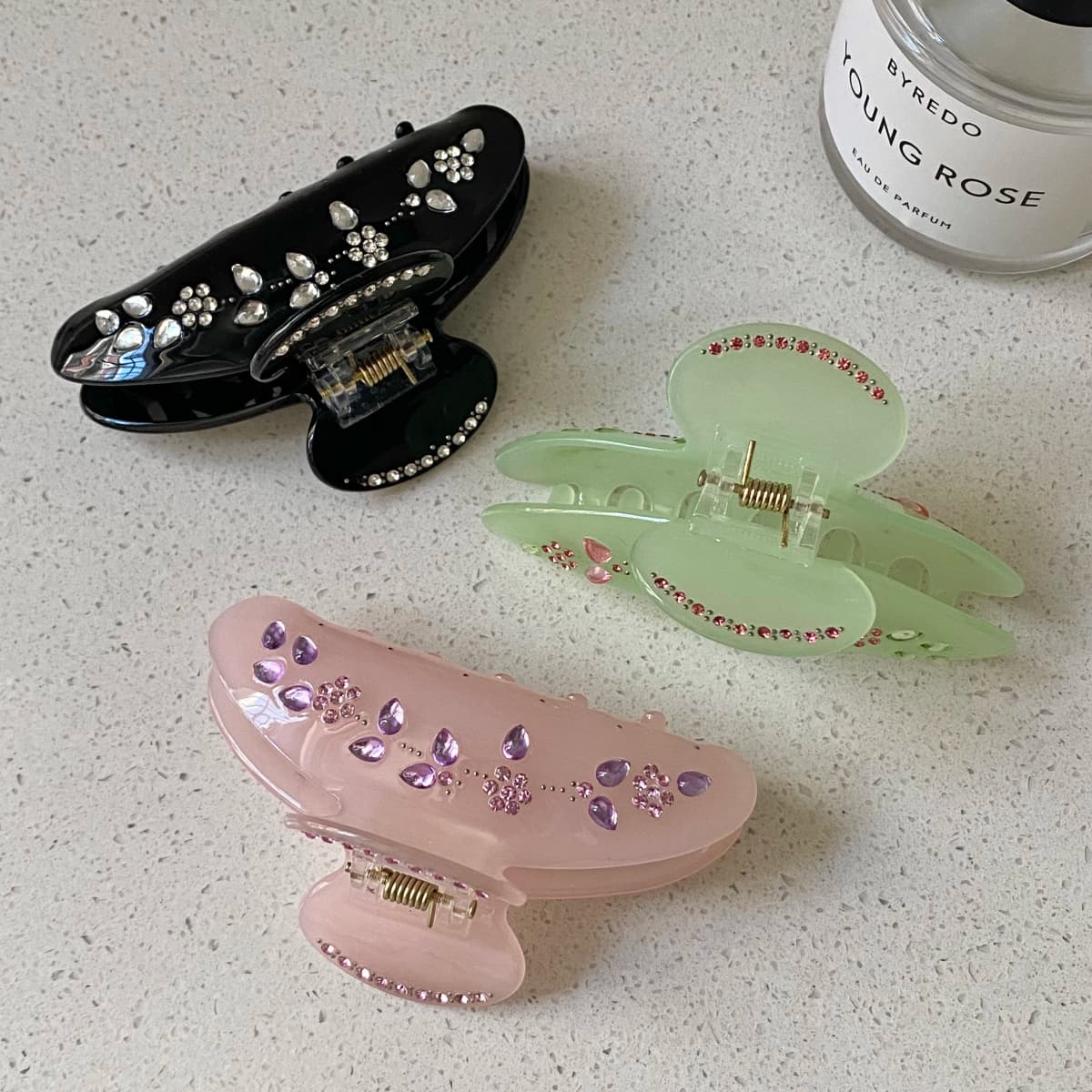 1PC Rhinestone Decor Hair Claw Clips Set, Elegant Hair Accessories for Women, Chic Hair Clamps for Daily and Party Wear