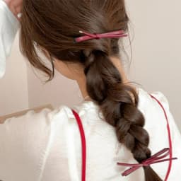 2pcs Korean Style PU Leather Bow Hair Clip Simple Versatile Delicate Y2k Girls Bobby Pin Sweet Charming Hair Accessories