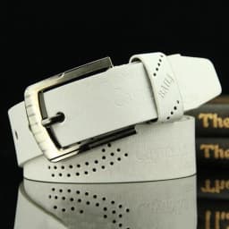 Fashion Men's Leather Belt Vintage Waistband Alloy Belts Letter Print Luxury Classic Buckle Business Belts All-match Pants Bands