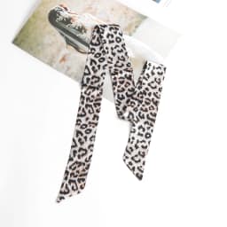 Women Print Flower Small Scarf Handle Bag Ribbons Fashion Head Scarf Small Long Skinny Scarves Headbands Tie Accessories