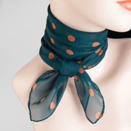 Summer Polka Dot Print Artificial Silk Scarf Thin Neck Warp Chiffon Soft Shawl Beach Sunscreen Square Women Neck Scarves