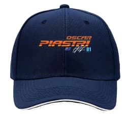 Oscar Piastri Bold Symbol Sport Art Print Sandwich Baseball Cap