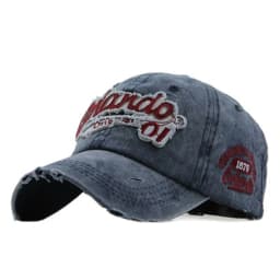 Spring and Autumn/Summer Broken Hole Baseball Hat Retro Men's and Women's Hat Alphabet Embroidered Duck Tongue Hat