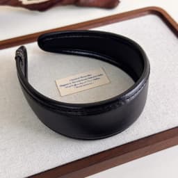 Retro Leather Headband for Women 2025 French Style Wide Hair Hoop Hairbands Female Headwear Hair Band Hair Accessories Headdress