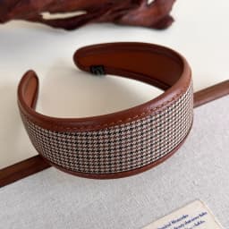 Retro Leather Headband for Women 2025 French Style Wide Hair Hoop Hairbands Female Headwear Hair Band Hair Accessories Headdress