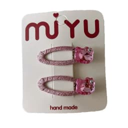 Korean Glossy Hair Clips New Silver Pink White Bangs Side Barrettes for Girls Sweet Non Slip Double Wear 2pcs