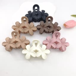Flower Hair Claw Clips Non-Slip Matte 1/2 PCS Flower Hair Clips Women Cute Hair Clips, Hawaiian Hair Flower Clip Large Plumeria