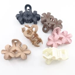 Flower Hair Claw Clips Non-Slip Matte 1/2 PCS Flower Hair Clips Women Cute Hair Clips, Hawaiian Hair Flower Clip Large Plumeria