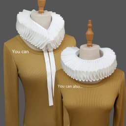 1 Piece Renaissance Ruffled Ladies' False Collar. It Is Classical, Beautiful And Of Good Quality, Suitable For Spring, Autumn