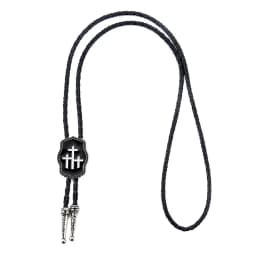 New Fashionable Men's Alloy Cross Leather Rope Pollo Tie, Men's Tie Gift Accessory Wholesale
