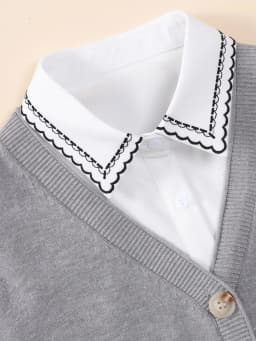 1 Piece of Decorative Fake Collar for Women, Versatile Fake Collar, Exquisite Shirt Fake Collar, Base Layer with Embroidery, Sui