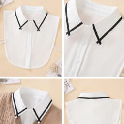 1 Piece of Decorative Fake Collar for Women, Versatile Fake Collar, Exquisite Shirt Fake Collar, Base Layer with Embroidery, Sui