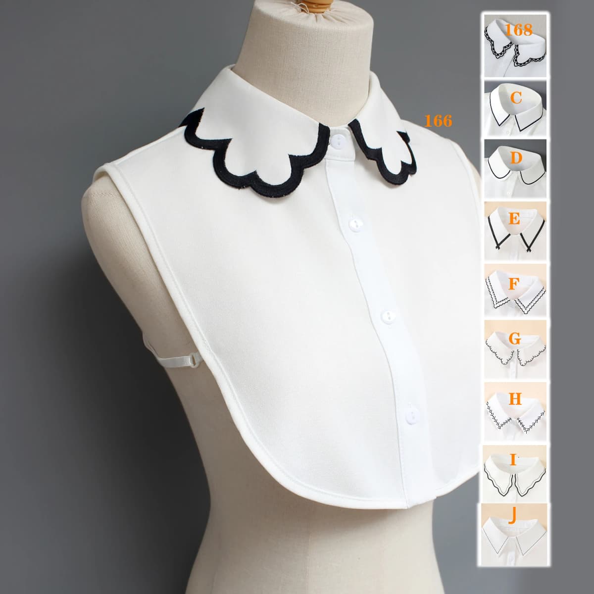1 Piece of Decorative Fake Collar for Women, Versatile Fake Collar, Exquisite Shirt Fake Collar, Base Layer with Embroidery, Sui