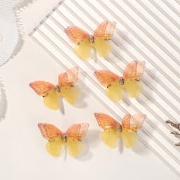 5pcs Boutique Butterfly HairclipsThat Do Not Hurt Hair Handmade Hairgripes Womens Y2k Headdress Fashion Hair Accessories
