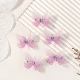 5pcs Boutique Butterfly HairclipsThat Do Not Hurt Hair Handmade Hairgripes Womens Y2k Headdress Fashion Hair Accessories
