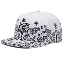 2025 New West Coast Cashew Flower Street Hip Hop Hat Outdoor Cycling Skateboard Hat Sunshade Hat Neutral Flat Edge Baseball Hat