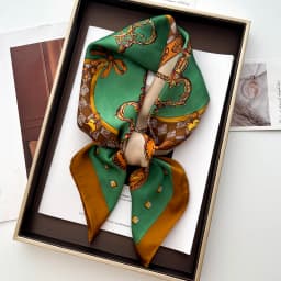 Luxury Silk Square Scarf for Women Print Kerchief Soft Satin Hairband Hands Bag Ribbons Foulard Head Hijab Neckerchief Headband
