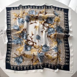 Luxury Silk Square Scarf for Women Print Kerchief Soft Satin Hairband Hands Bag Ribbons Foulard Head Hijab Neckerchief Headband