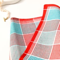 3Pcs Women's Pure Cotton Plaid Handkerchief Contrasting Color Matching Thin Wipe Soft Sweat Hand Towel 43cm