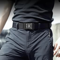 Men Belt Army Outdoor Hunting Tactical Outdoor Mountaineering Multifunctional Tactical Nylon Canvas Woven Trouser Belt