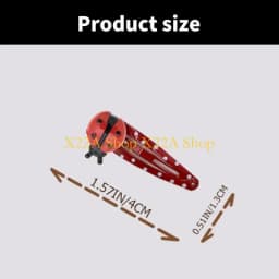 Unique Funny Ladybugs Hairpin 4PCS for Female Bright Color Animal Hair Clip Barrettes Side Hair Clip Women Kids Girl Hair Clip