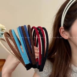 Korean Solid Wool Yarn Simple Hairband For Women Girls Sweet Hair Ornament Headband Hair Hoop Hair Band Fashion Hair Accessories