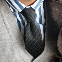 7CM Width Grey Striped Neckties Formal Business TR Cotton Neck Ties For Men Classic Black Red Soft Tie Meeting Tuxedo Cravat