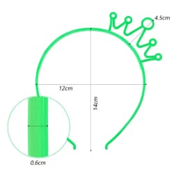 6/12PCS Girls Noctilucent Crown Headbands Women Headband Plastic Teeth Hairbands Kids Family Decoration Party Hair Accessories