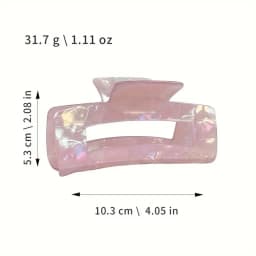 4pcs large simple and elegant mermaid hair clip, suitable for daily, festival, wedding, multi-color mix, elegant lady hair clip