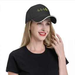 Freemason EKG Heartbeat Square Compass Masonic Baseball Cap Hip Hop Freemasonry Sandwich Hat Unisex Style Adjustable Caps