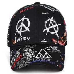 Graffiti duckbill hat, hip-hop sun hat, men's and women's street photography versatile printed baseball cap