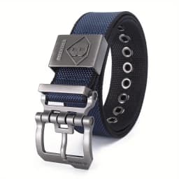 Men Tactical Belt Nylon Army Belt Outdoor Metal Pin Buckle Men's Training Hunting Military Canvas Belt for Jeans Denim Cargo