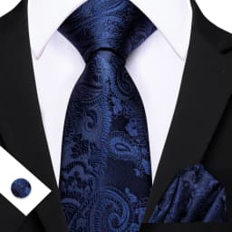 Mens Tie Yellow Golden Black Red Floral Ties Hanky Cufflinks Set Necktie Formal Wedding Dinner Party Gift