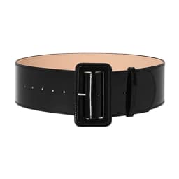 7.5cm Wide Women Belt Super Decorative Simple All Match Yellow White Black Coat Down Jacket Waist Seal Bright PU Leather