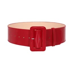 7.5cm Wide Women Belt Super Decorative Simple All Match Yellow White Black Coat Down Jacket Waist Seal Bright PU Leather