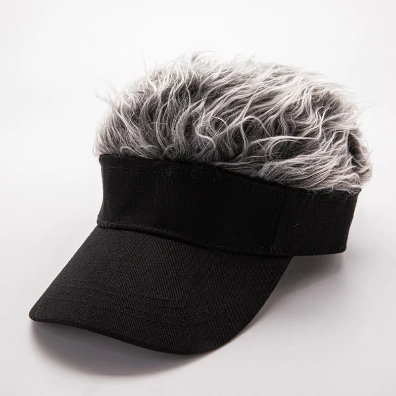 Men's and women's wig baseball cap adjustable hip-hop funny outdoor duck tongue sun hat suitable for casual sports