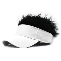 Men's and women's wig baseball cap adjustable hip-hop funny outdoor duck tongue sun hat suitable for casual sports