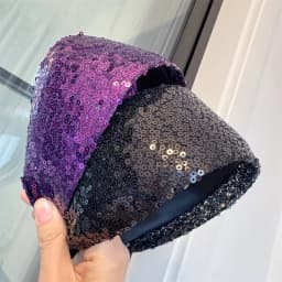 1Pcs Sequined Wide-Brimmed Headband Holiday Party Bronzing Sequined Hair Band Makeup Diademas Haar Accessoires Women