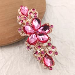 Crystal Floral Hairpin Girl Ladies Hairwear Jewelry For Women Rhinestone Alloy Hair Clip Party Barrettes