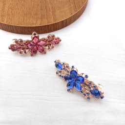 Crystal Floral Hairpin Girl Ladies Hairwear Jewelry For Women Rhinestone Alloy Hair Clip Party Barrettes