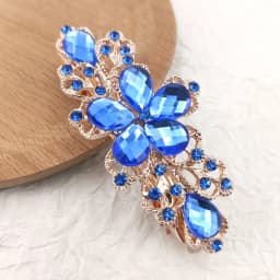 Crystal Floral Hairpin Girl Ladies Hairwear Jewelry For Women Rhinestone Alloy Hair Clip Party Barrettes
