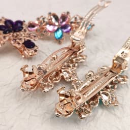 Crystal Floral Hairpin Girl Ladies Hairwear Jewelry For Women Rhinestone Alloy Hair Clip Party Barrettes
