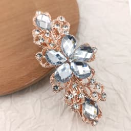 Crystal Floral Hairpin Girl Ladies Hairwear Jewelry For Women Rhinestone Alloy Hair Clip Party Barrettes