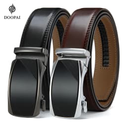 Men Belt Genuine Leather High Quality Buckle Jeans Cowskin Casual Belts Business Cowboy Male Automatic Buckle Belt for Women