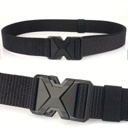 The New Men's 120cm Buckle Belt Nylon Braided Lightweight Breathable Daily Commuter Men's Belt
