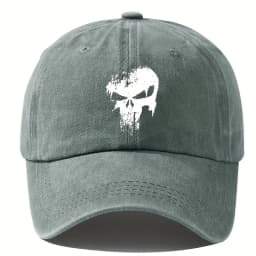 Printed Skull Baseball Hat Outdoor Sunshade Vacation Camping Travel Leisure Occasion Festival Party Hip Hop Hat