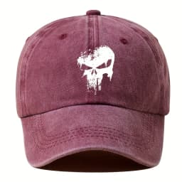 Printed Skull Baseball Hat Outdoor Sunshade Vacation Camping Travel Leisure Occasion Festival Party Hip Hop Hat