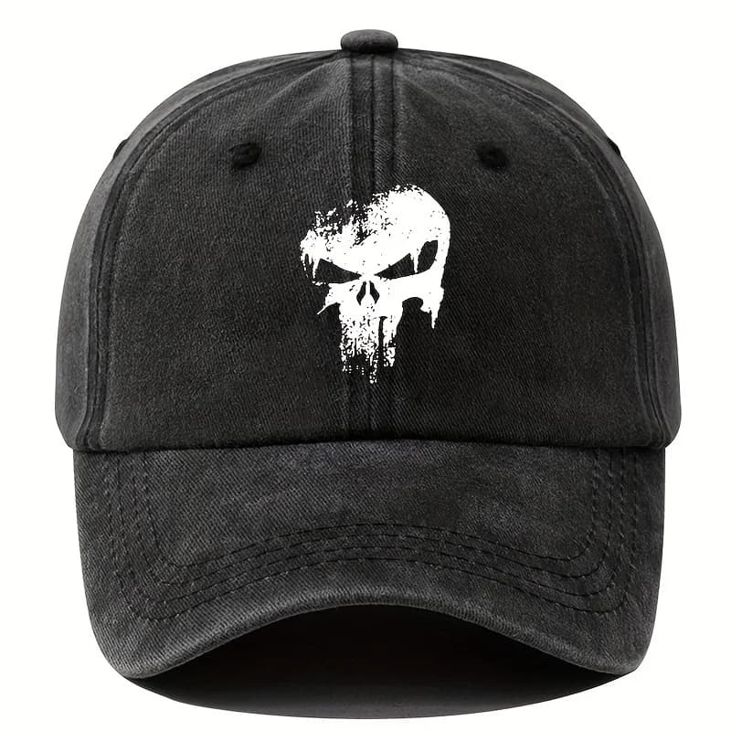 Printed Skull Baseball Hat Outdoor Sunshade Vacation Camping Travel Leisure Occasion Festival Party Hip Hop Hat